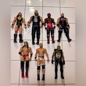 Wrestling Action Figures Set Of 7